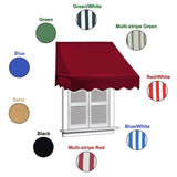 Aleko Blue Window and Door Awning Canopy, 8 x 2 ft.