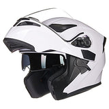 ILM Model 902 Modular Motorcycle Helmet with Flip-Up Full-Face Design, Dual Visors, DOT Certification, and 6 Colors