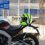 Elastic Motorcycle and Bicycle Luggage Tension Strap with Hook, Helmet and Rear Bag Lashings Belt for Secure Gear Transport