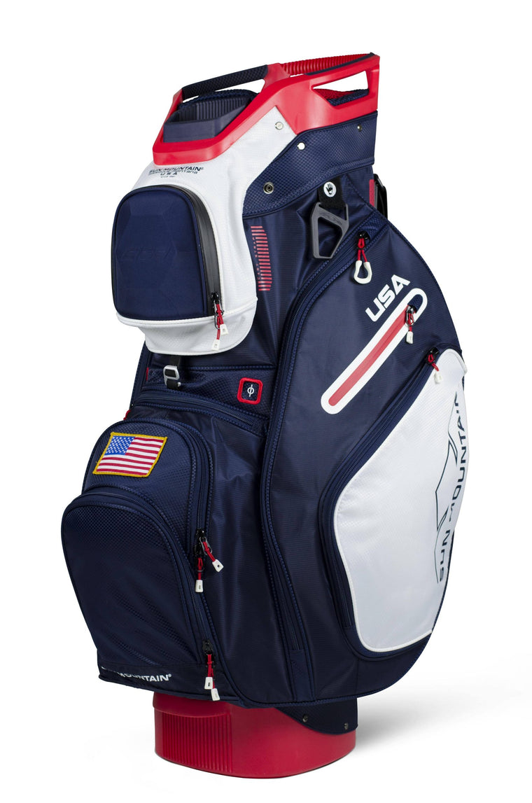 Sun Mountain 2018 C-130 Golf Cart Bag in Navy, White and Red