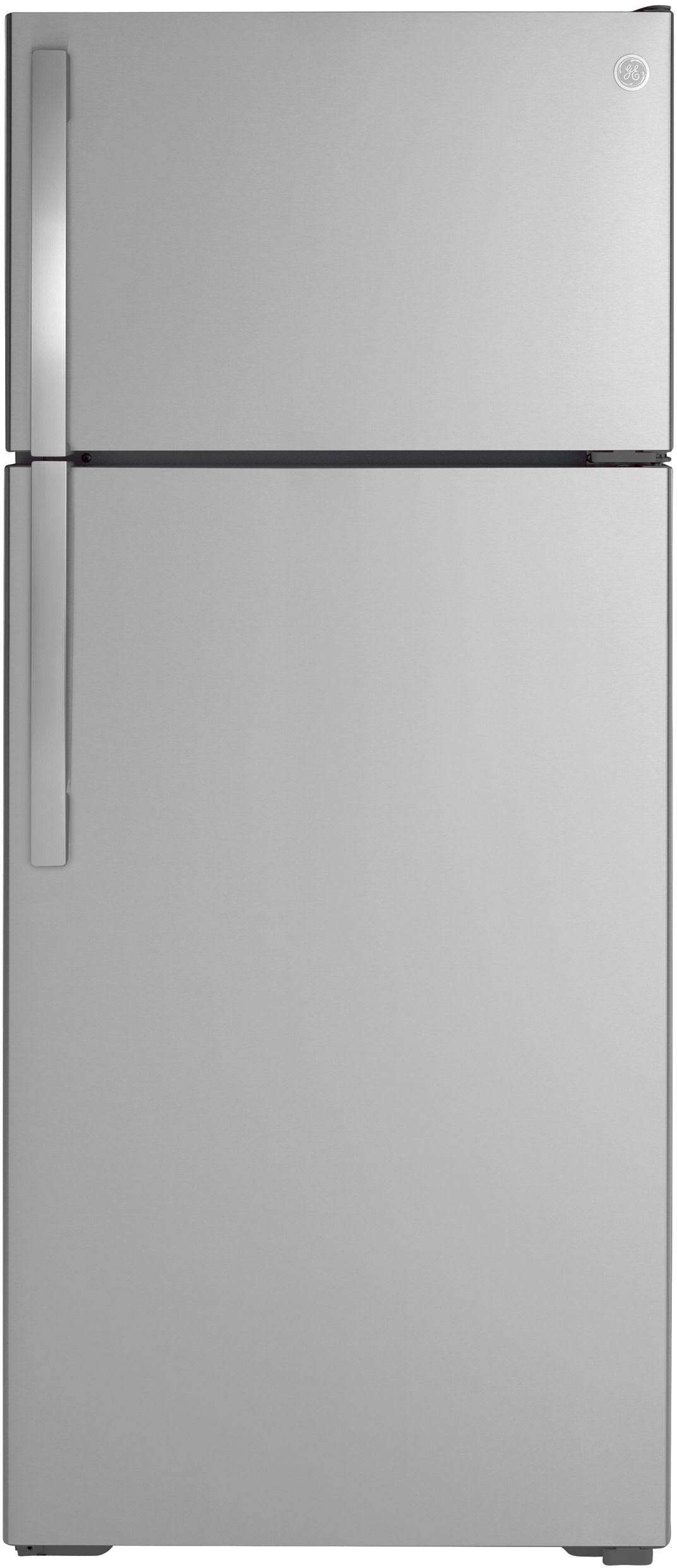 GE GTS18GSNRSS Top-Freezer Refrigerator, 17.5 Cu. Ft. Stainless Steel Exterior