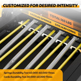 Portable Foldable Pilates Reformer for Home Gyms with Adjustable Resistance, Springs and Cords, Lightweight Compact Design and 400 LBS Maximum Load