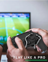 EXknight Leverback FPS Gaming Paddles with Rear Button Controls, Controller Attachment for PS5, Black