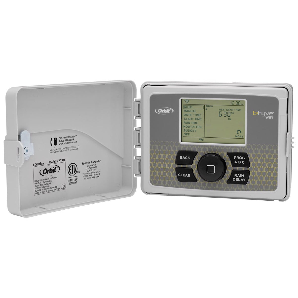 Orbit B-Hyve WiFi Sprinkler Timer with Programmable Control for 6 Zones