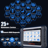 Autel MaxiCOM MK808BT All-Systems Diagnostic Scan Tool with 28+ Services, ABS Bleed, Oil Reset, EPB, SAS, DPF, BMS, Throttle, and Injector Coding