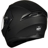 ILM Model 902 Modular Motorcycle Helmet with Flip-Up Full-Face Design, Dual Visors, DOT Certification, and 6 Colors