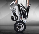 Foldable Lightweight Electric Power Wheelchair for Travel, Aviation-Safe Heavy-Duty Mobility Scooter with Motorized Drive