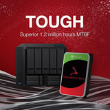 Seagate IronWolf Pro ST20000NE000 20TB NAS Internal HDD with CMR, 3.5-Inch SATA 6Gb/s, 7200 RPM, 256MB Cache, RAID Support, and Rescue Services