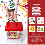 Bundaloo Mini Claw Machine Arcade Game with Lights and Sound, Candy Grabber Prize Dispenser Toy for Kids, Boys and Girls