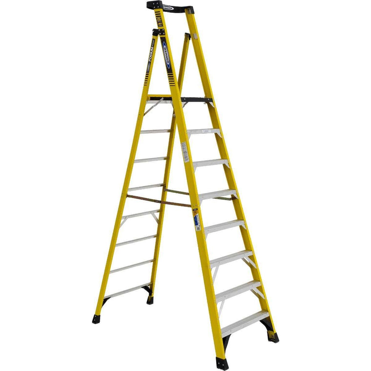 Werner Podium Fiberglass Step Ladder, 8-Foot, 375-LB Type IAA, PD7308