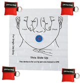 100-Piece CPR Face Shield Keychain Emergency Kit, Red Masks for First Aid and CPR Training