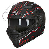 ILM Model 902 Modular Motorcycle Helmet with Flip-Up Full-Face Design, Dual Visors, DOT Certification, and 6 Colors