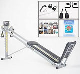 Total Gym Fit Plus Home Fitness Trainer with 14 Resistance Levels and XL Squat Stand, Blue