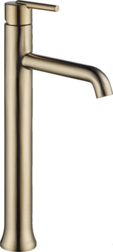 Delta Trinsic 759-CZ-DST Single-Handle Vessel Bathroom Faucet in Champagne Bronze