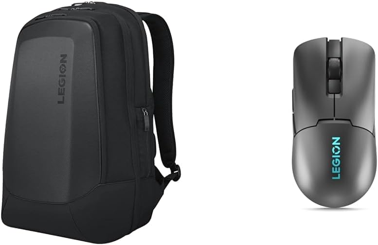 Lenovo Legion 17 Gaming Backpack with 19K DPI RGB Wireless Mouse and 6 Programmable Buttons