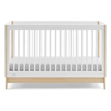 GAP babyGap Tate 4-in-1 Convertible Crib, GREENGUARD Gold Certified, Bianca White and Natural