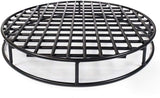 28-Inch Round Steel Fire Pit Grate by Walden, Heavy-Duty Above-Ground Support for Outdoor Firepits