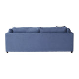 Roundhill Furniture Enda Fabric Sofa with Pillow Back, Image Navy