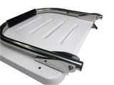 Pactrade Marine Universal Fiberglass Swim Platform with Under-Mount Fold-Down Ladder, 1-Step Inboard Design with One Rail