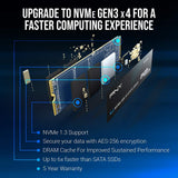 Data Storage CS2130 8TB M.2 NVMe Internal Solid State Drive, M280CS2130-8TB-RB