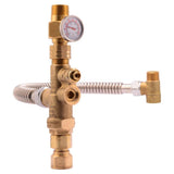 Cash Acme Tank Booster Pro for Electric/Gas Water Heaters, Brass Tank Booster 24643Z