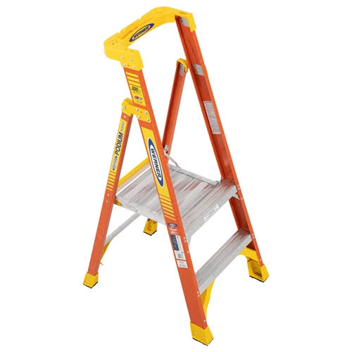 Werner PD6202 2 ft Fiberglass Podium Ladder, Type IA with 300 lb Rating