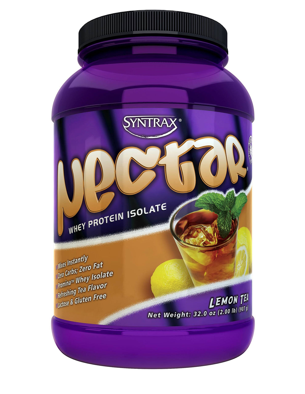 SynTrax Nectar Whey Protein Isolate in Lemon Tea Flavor, 2.20 lbs (998 g)