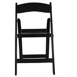 BTEXPERT 4-Piece Resin Folding Chair Set with Vinyl-Padded Seats, Lightweight Indoor and Outdoor Seating for Home, Events, Parties, Picnics, Kitchens, Churches, Schools and Weddings