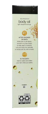 Neutrogena Body Oil with Light Sesame Formula, 32 Fluid Ounce