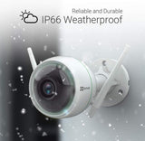 EZVIZ C3WN Outdoor WiFi Security Camera, 2-Pack with 1080P Video, 100ft Night Vision, Weatherproof Housing and Smart Motion Detection Zone, 2.4GHz WiFi Only