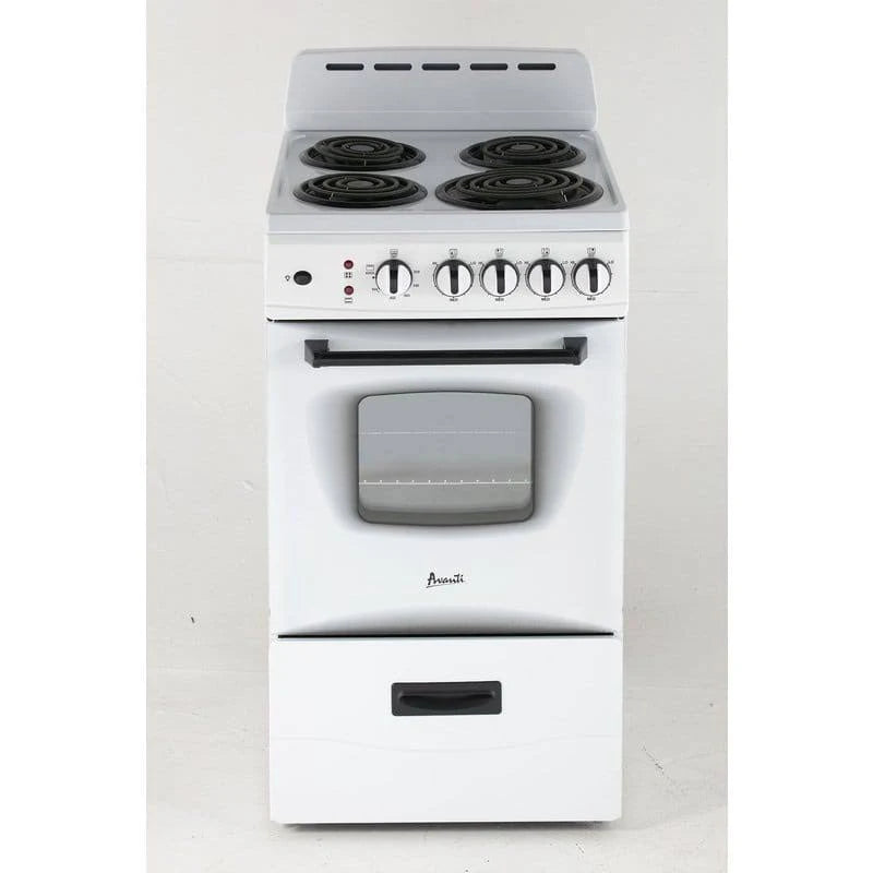 Avanti 20-Inch Electric Range with 2.1 cu. ft. Capacity, White