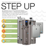 40-Gallon Tall Natural Gas Water Heater for Manufactured Housing, Rheem Performance Series with 34,000 BTU Input and 6-Year Warranty