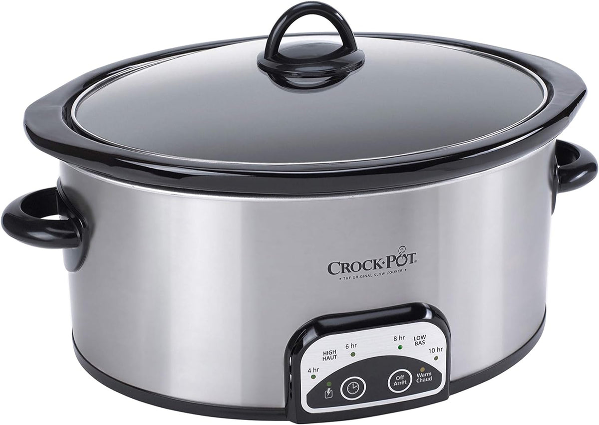 Crock-Pot Smart-Pot Programmable Slow Cooker, 4-Quart Silver
