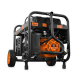 WEN DF475T Dual-Fuel Portable Generator with 4750-Watt Output, 120V/240V Power, Electric Start and Wheel Kit