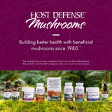 Host Defense Turkey Tail Mushroom Capsules, Unflavored Supplement for Natural Immune System and Digestive Support, 60 Count