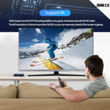 T95 Android 10.0 TV Box with 4GB RAM, 64GB ROM, Allwinner H616 Quad-Core 64-bit ARM Cortex-A53 Processor, Dual-Band 2.4G/5G WiFi, 10/100M Ethernet, H.265, 3D, 6K Ultra HD, Bluetooth 5.0, and HDMI 2.0