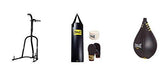 Everlast Dual-Station Heavy Bag Stand Bundle with 100-Lb Capacity and Speedbag