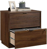 Sauder Englewood Wooden Lateral File Cabinet with 2 Drawers in Spiced Mahogany