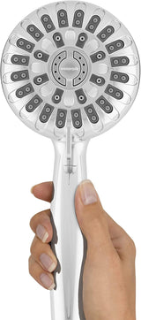 Waterpik SRXPP-763ME Handheld Shower Head with Chrome Slide Rail, Height Select Adjustment and PowerPulse Therapeutic Massage Spray