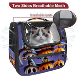 Airline-Approved Halloween Pet Carrier Bag for Small and Medium Dogs, Cats, and Puppies