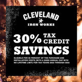 Cleveland Iron Works Multi-Fuel Pellet Stove with Smart Home Technology, 26,865 BTU Output and EPA Certification