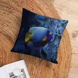 Ocean Sea Starfish Zippered Cushion Pillow Covers, 18 x 18, Underwater Nautical Throw Pillow Decor for Couch, Sofa, Patio, or Home