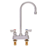Fisher 3515 Deck-Mount Bar Faucet with 12×22 Gooseneck Spout, 4×22
