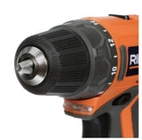 Ridgid R82005K Cordless Drill Kit with 12-Volt Lithium-Ion Power, 3/8×22 Chuck and 2-Speed Control