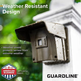 Guardline Wireless Driveway Alarm System with 4 Motion Sensors and 1 Receiver, 500 Foot Range, Weatherproof Outdoor Property Alert