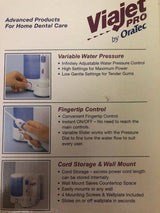ViaJet Pro Water Flosser and Oral Irrigator by OraTec