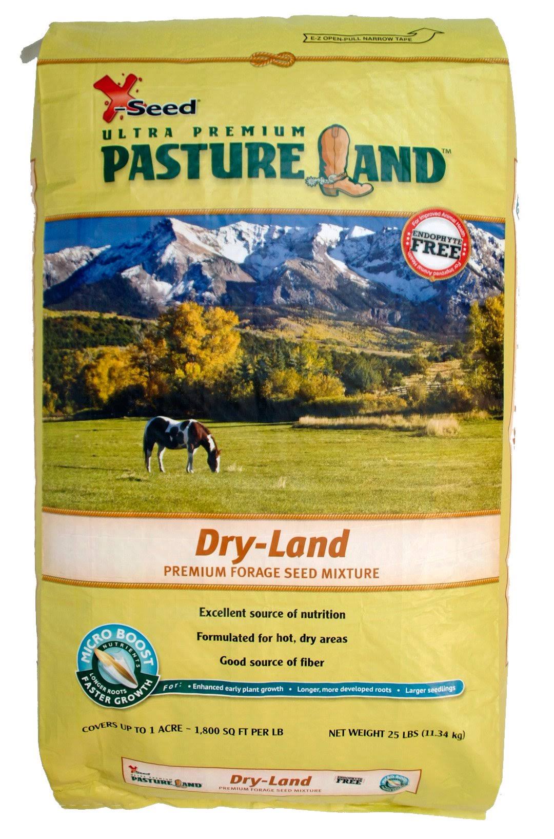 X-Seed Pasture Land Dry-Land Seed Mixture with Micro-Boost, 25-Pound Bag