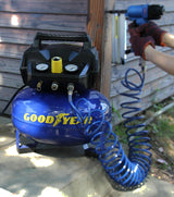GOODYEAR 6-Gallon Portable Pancake Air Compressor, 175 Max PSI with 3.0 SCFM at 90 PSI