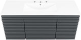 Modway Render Wall-Mounted Bathroom Vanity, 48-Inch MDF and Particleboard Cabinet in Gray/White
