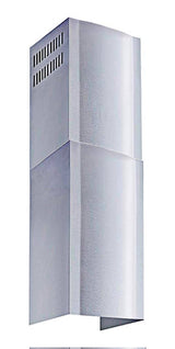Winflo Stainless Steel Chimney Extension for Wall-Mount Range Hoods, Designed for Ceilings Up to 11 ft., Silver